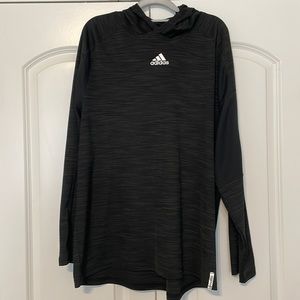 Men’s XL hooded long sleeve Adidas shirt